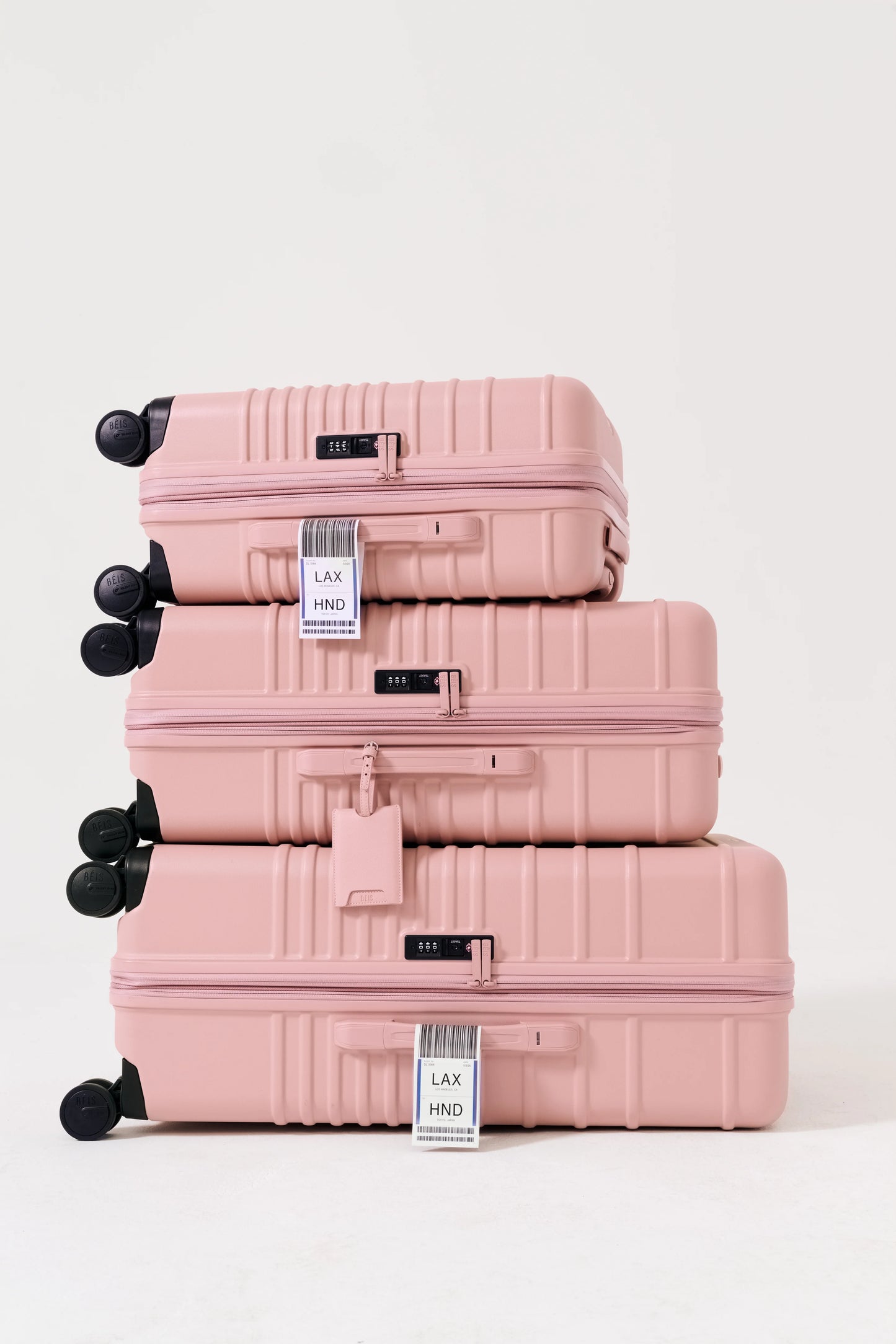The Medium Check-In Roller in Atlas Pink