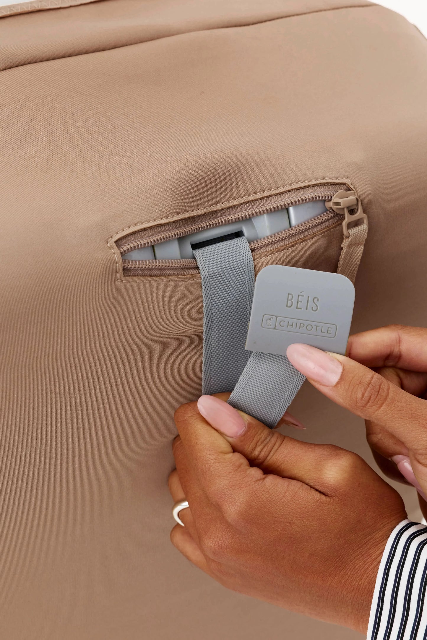 BÉIS x Chipotle The Carry-On Luggage Cover in Kraft Brown