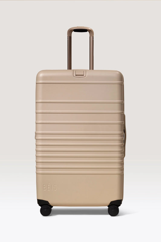 The Large Check-In Roller in Beige
