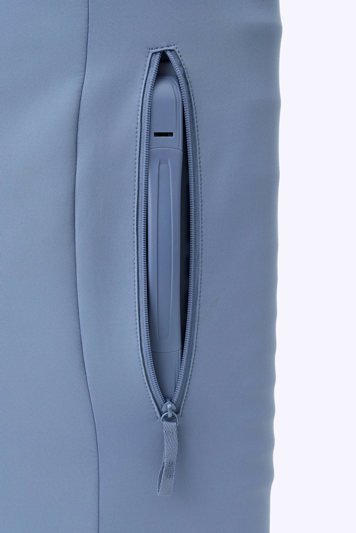 The Hybrid Carry-On Luggage Cover in Dusty Blue