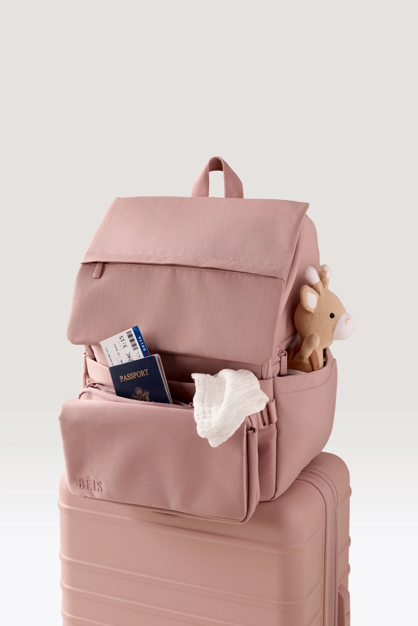 The Ultimate Diaper Backpack in Atlas Pink