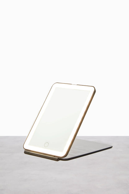 The Light-Up Travel Mirror in Black